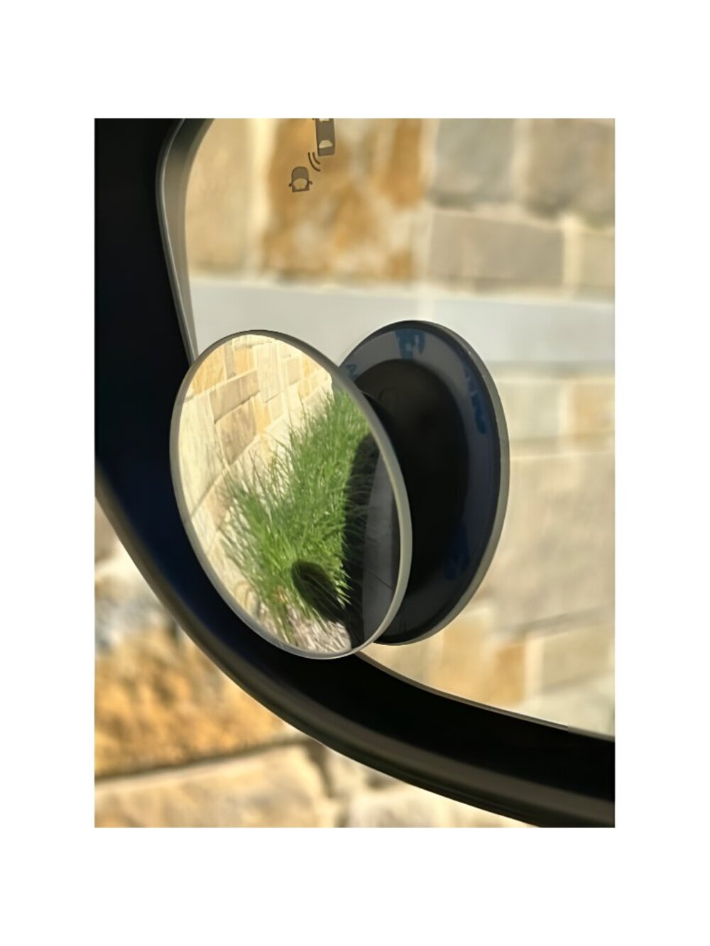 Blind Spot Mirror, 2" Round HD Glass Frameless Convex Rear View Mirror